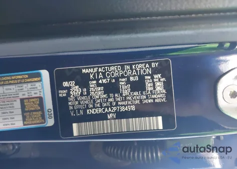 2023 Kia Seltos Ex z USA, uszkodzony, nr VIN KNDERCAA2P7384918